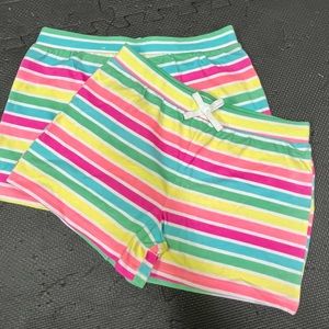 Girls striped shorts Set of TWO
